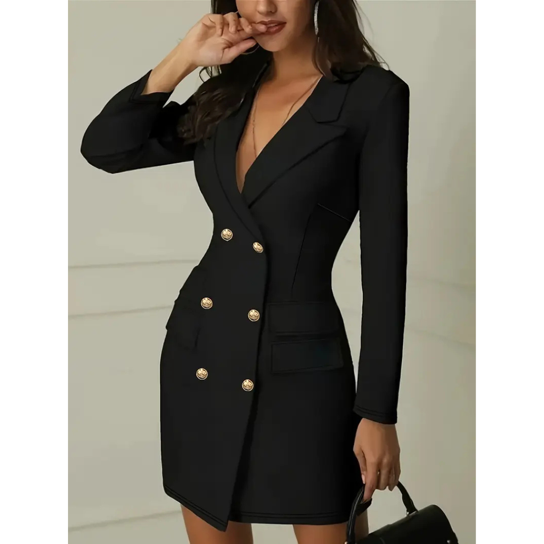 Women's Long Sleeve Blazer Dress | Mini