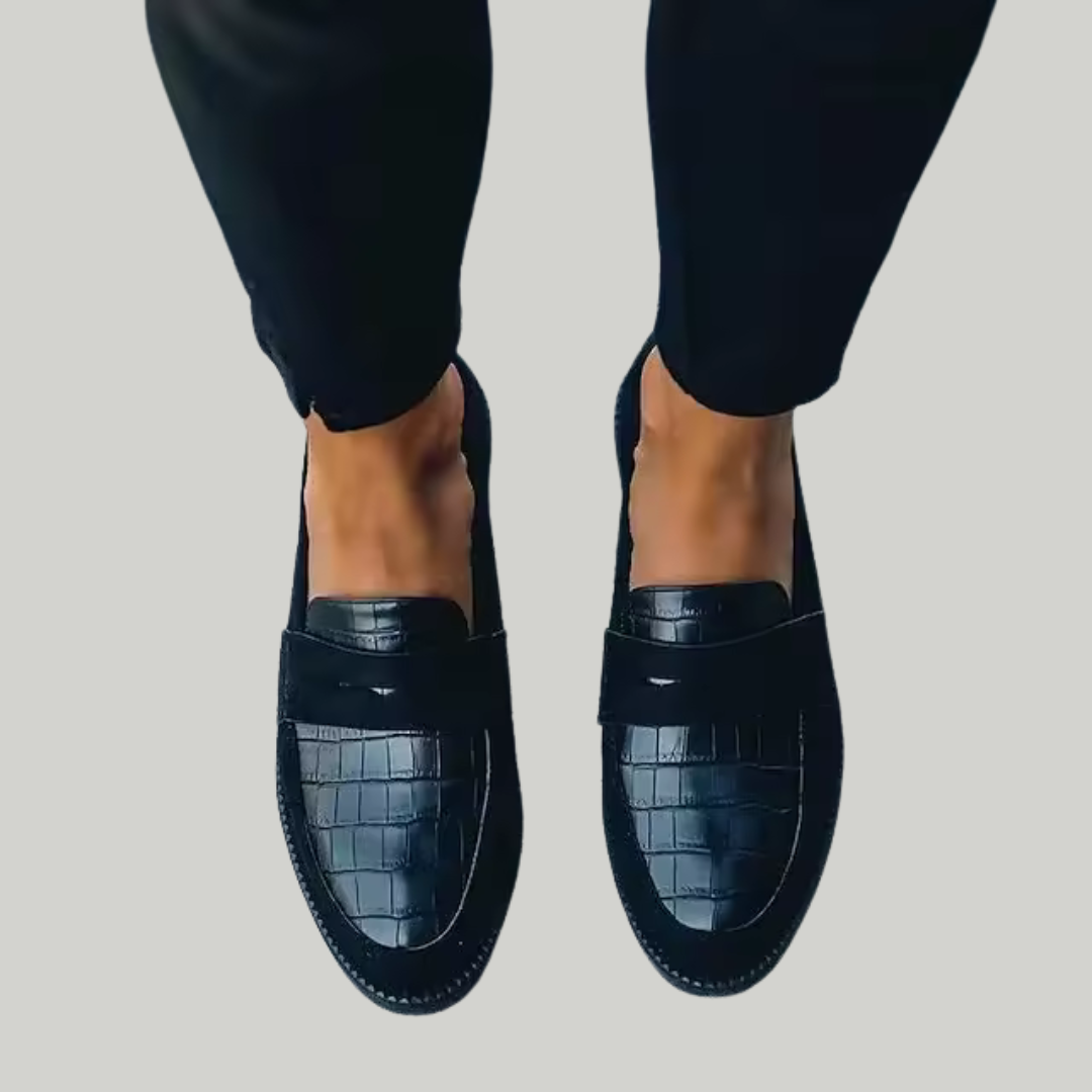 Women's Black Loafers | Slip On