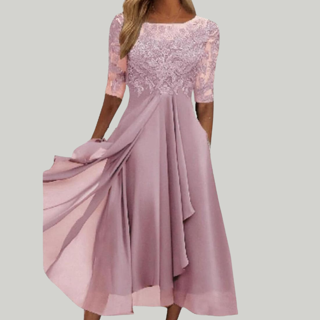 Women’s Evening Midi Party Dress | A-Line