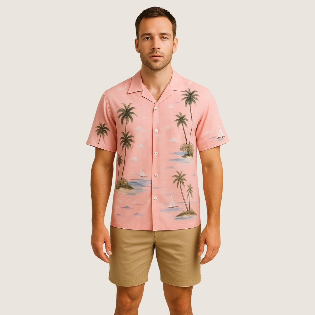 Men's Summer Beach Shirt | Short Sleeve