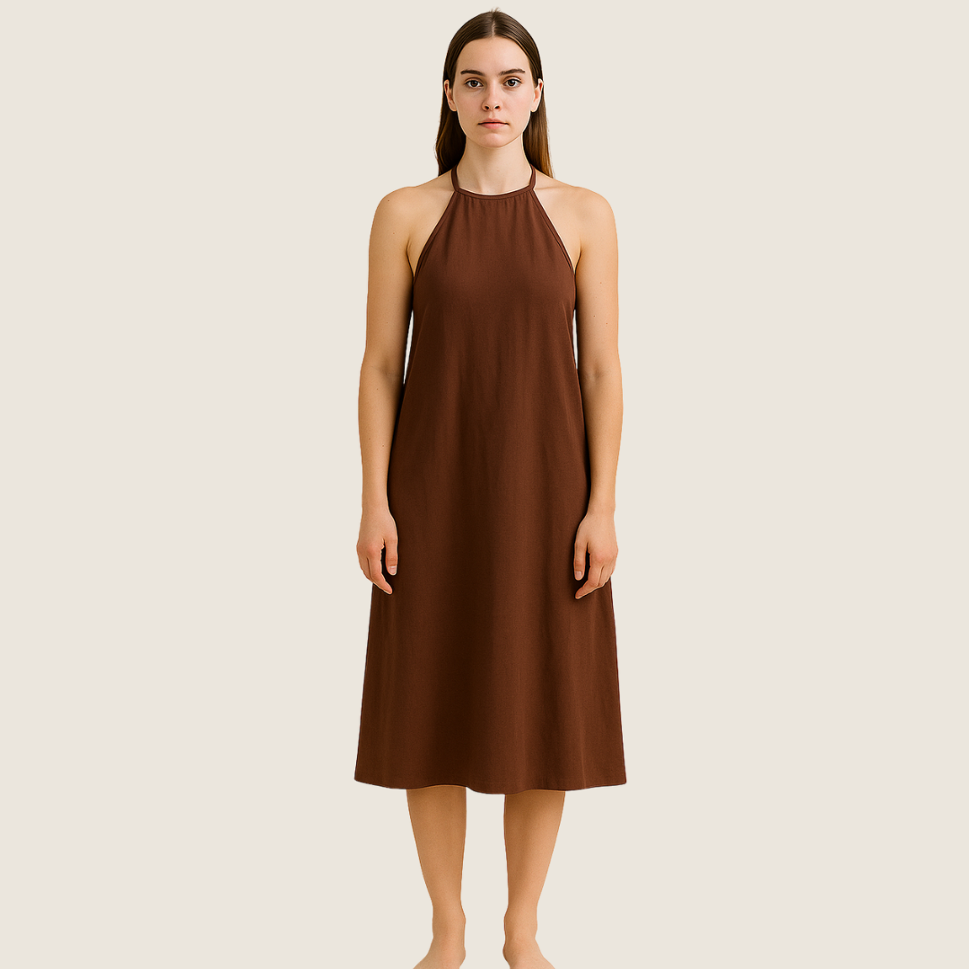 Women's Summer Midi Dress | Halter Neck