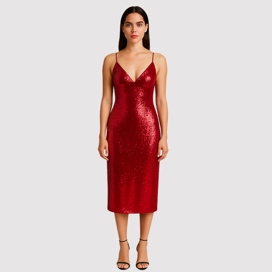 Women's Sequin Party Dress | Midi Dress