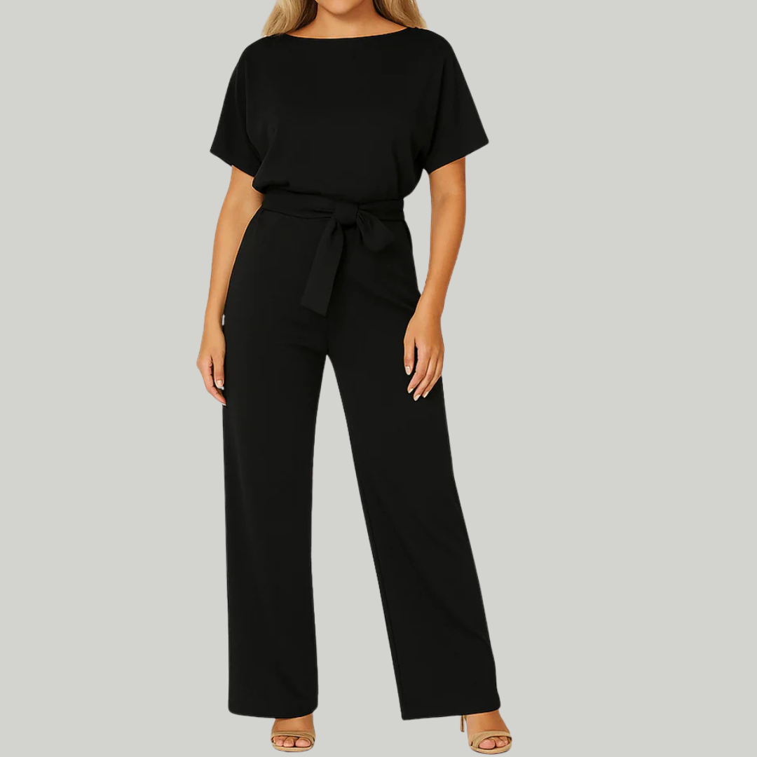 Women's Casual Summer Wrap Jumpsuit | Short-Sleeve