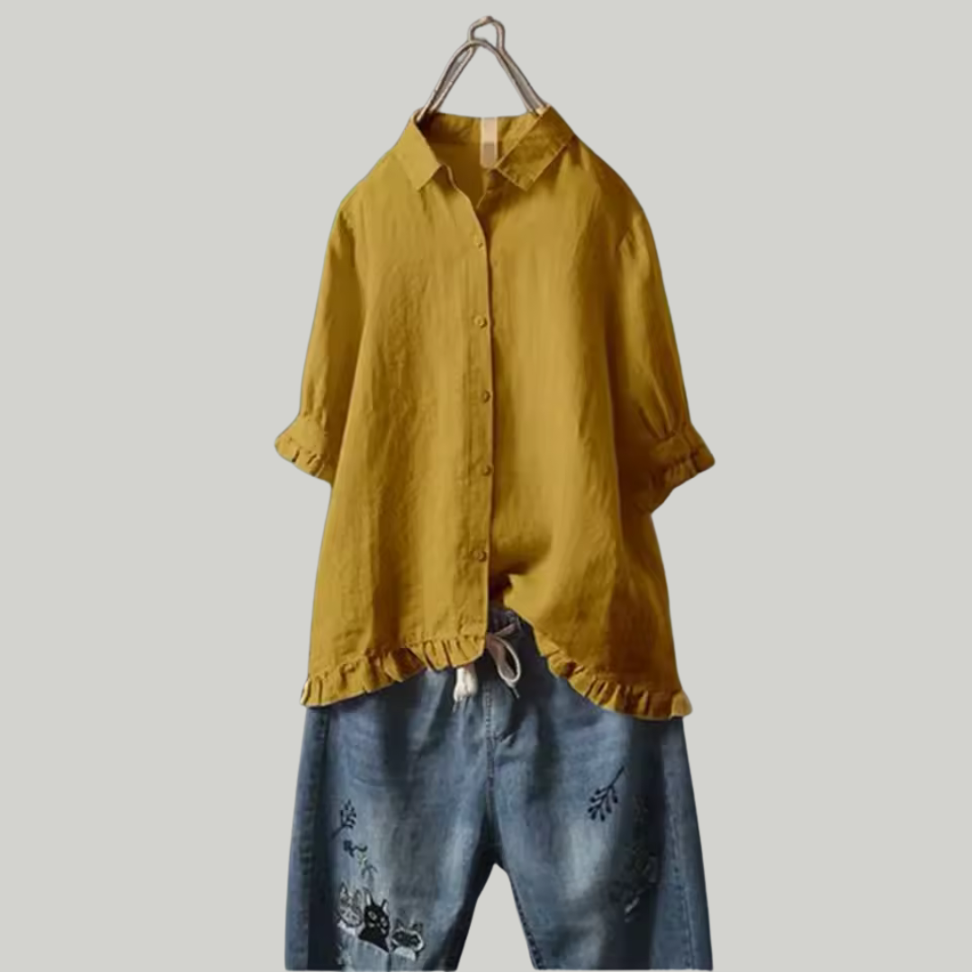 Women’s Polo Summer Blouse | Short-Sleeve