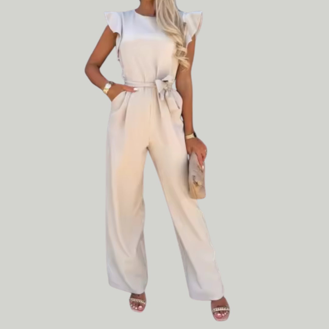 Women’s Summer Jumpsuit | Ruffled Sleeves