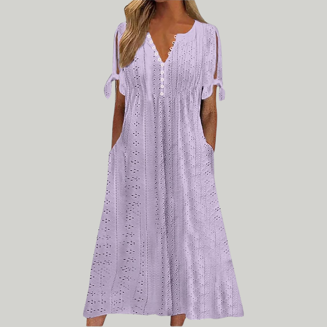 Women's Button Down Summer Dress | Maxi