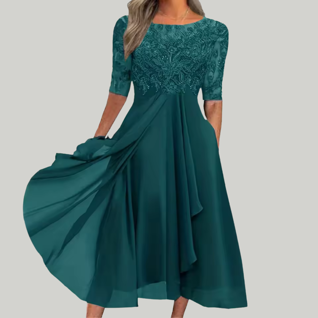 Women’s Evening Midi Cocktail Dress | Laced