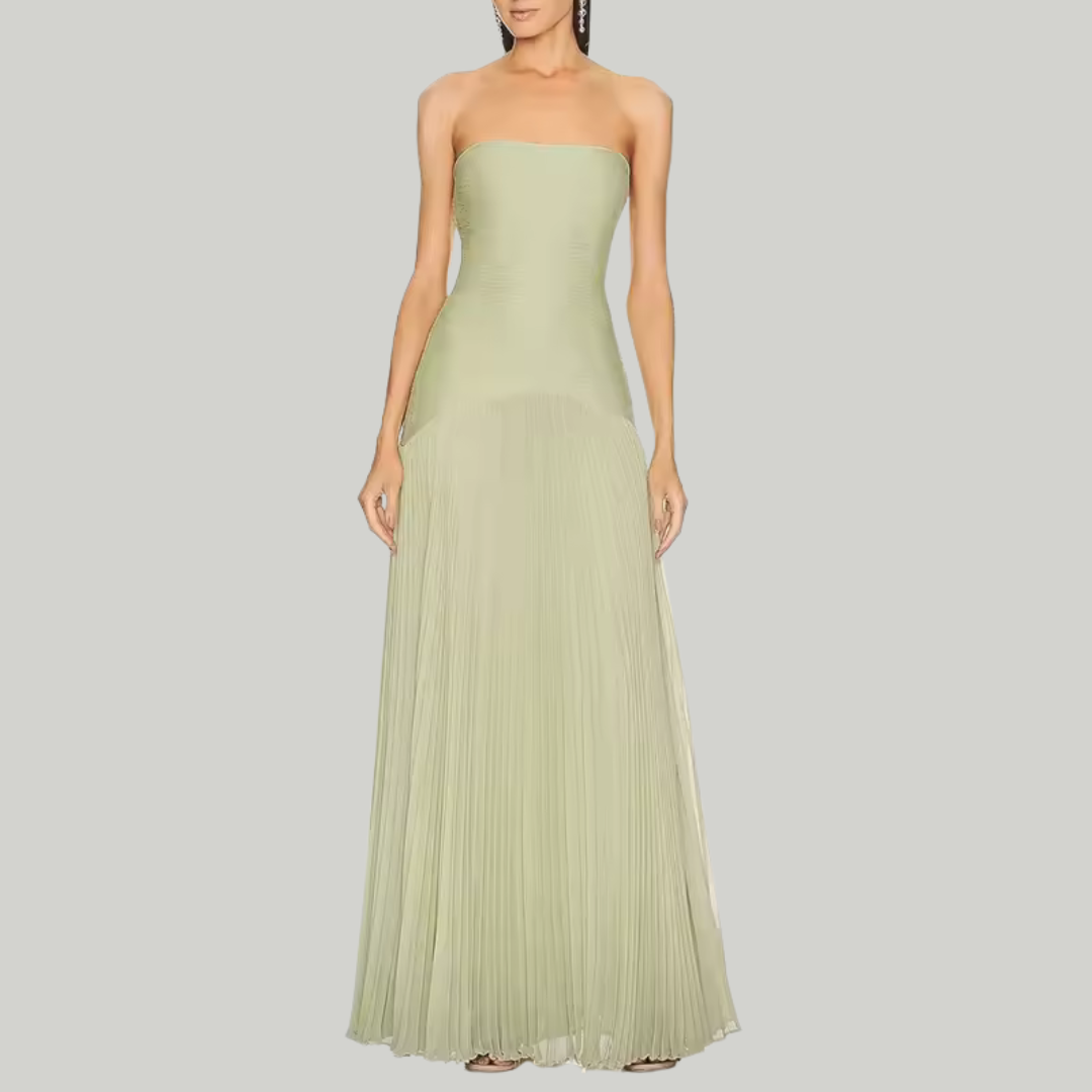 Women's Summer Maxi Wedding Guest Dress | Drop-Waist
