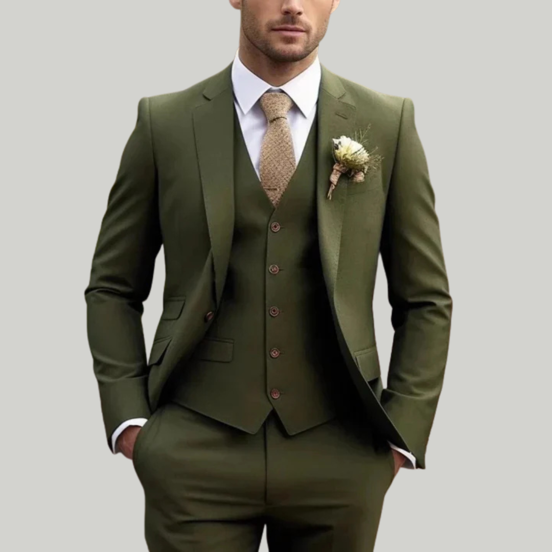 Men's 3-Piece Wedding Guest Suit | Classic