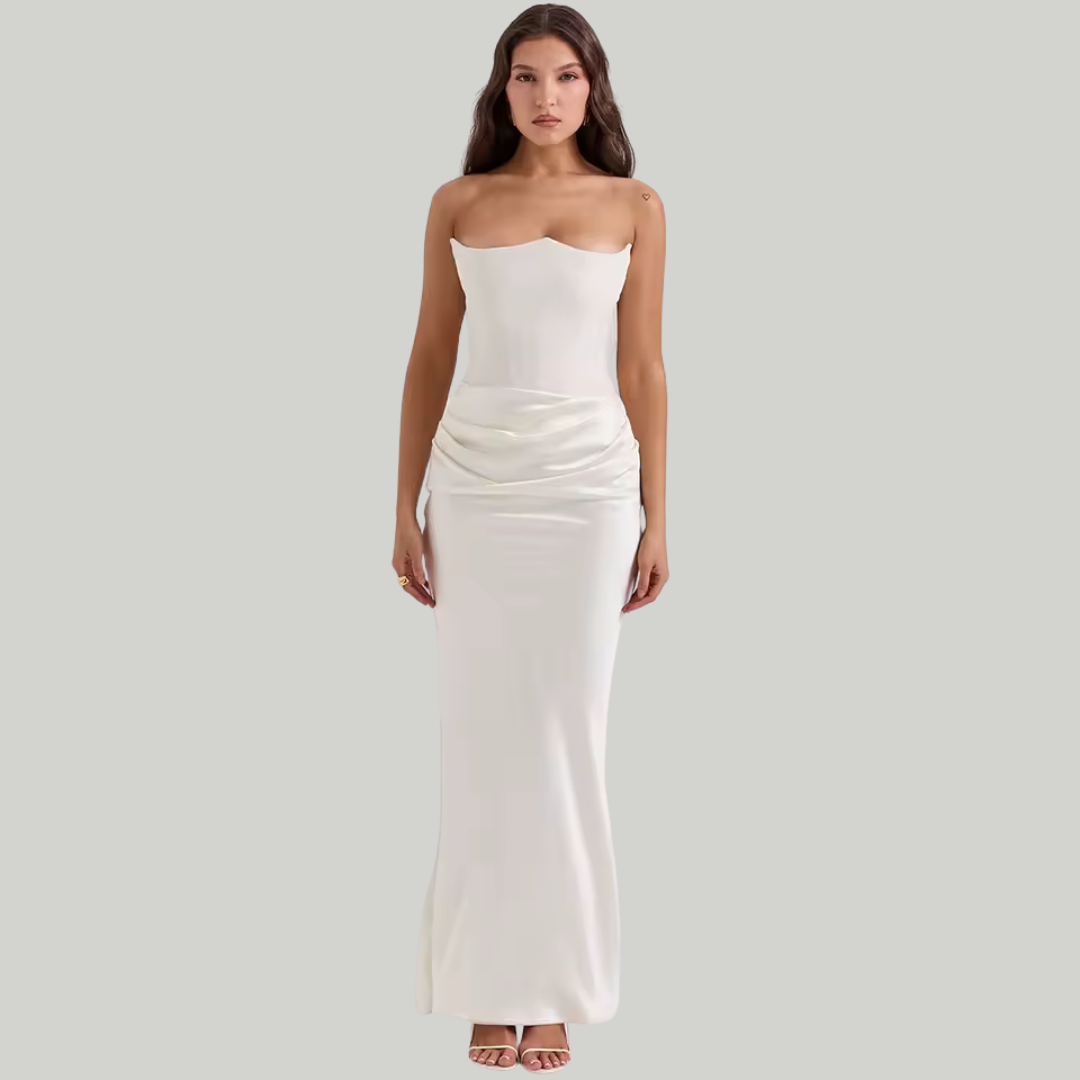 Women's Summer Wedding Guest Maxi Dress | Strapless