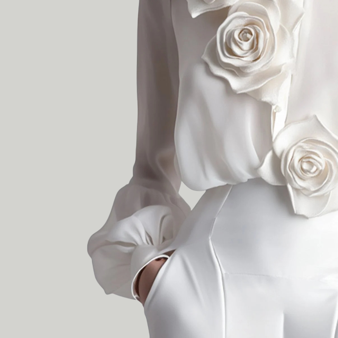 Women's Summer Floral Shirt | Long-Sleeve
