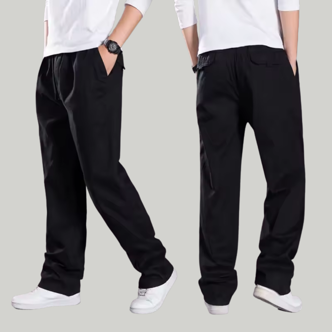 Men's Wide Leg Relaxed Trousers | Work