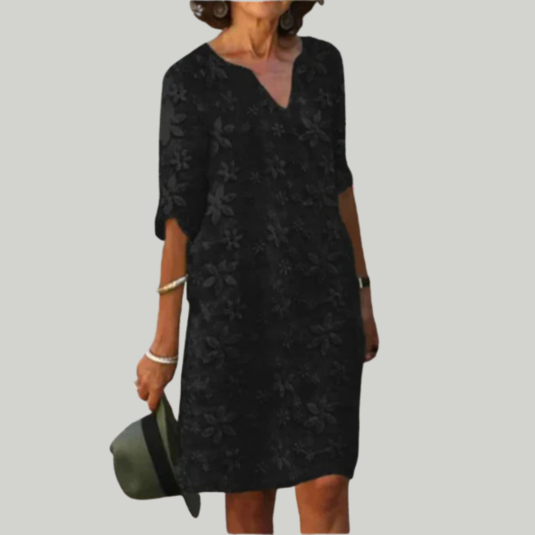 Women’s Summer V- Neck Floral Dress | Midi