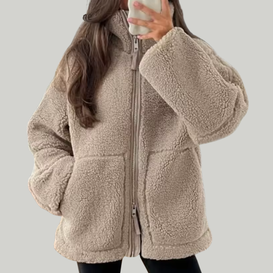 Women's Oversized Winter Jacket | Zipper