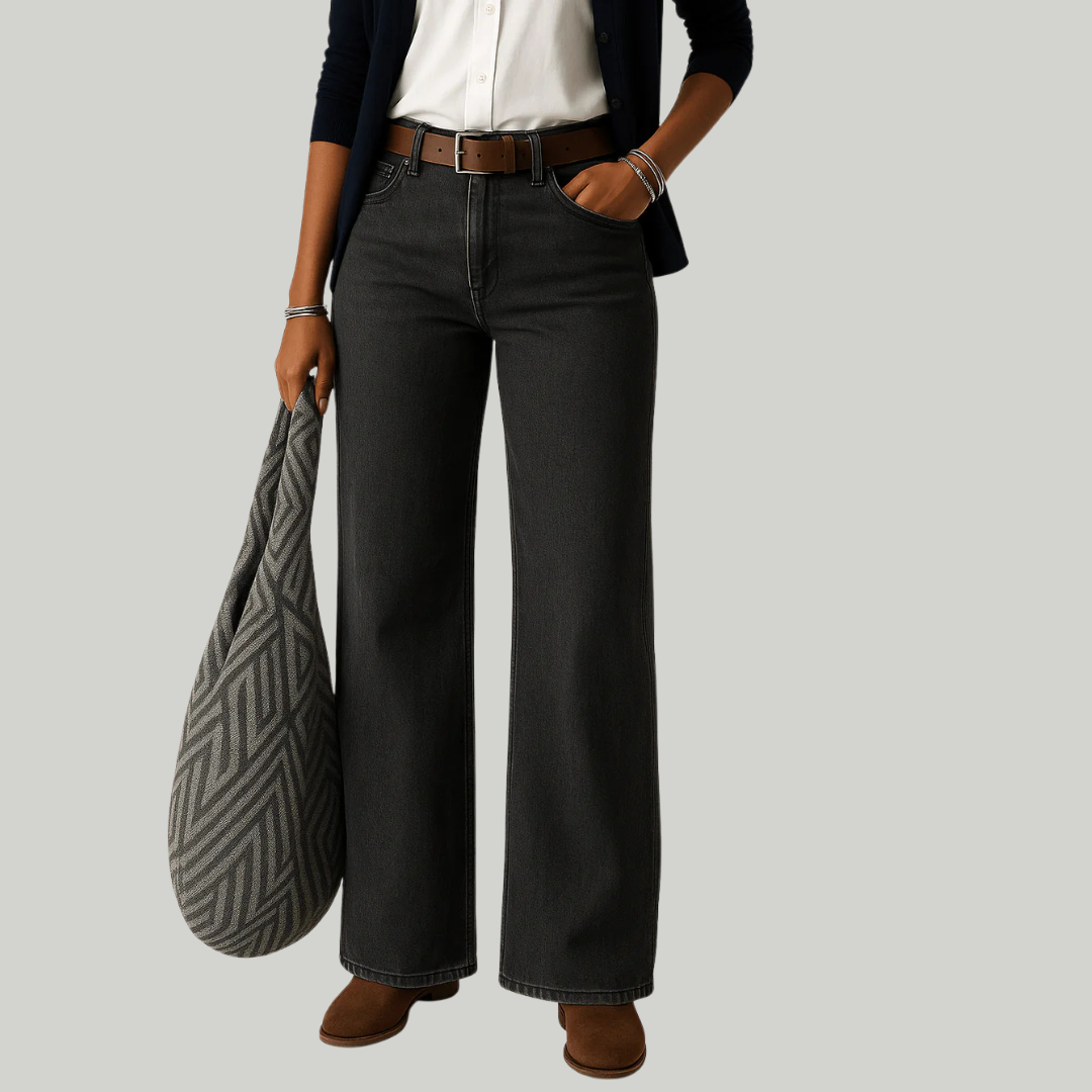 Women’s Wide-Leg Denim Jeans | High-Waist