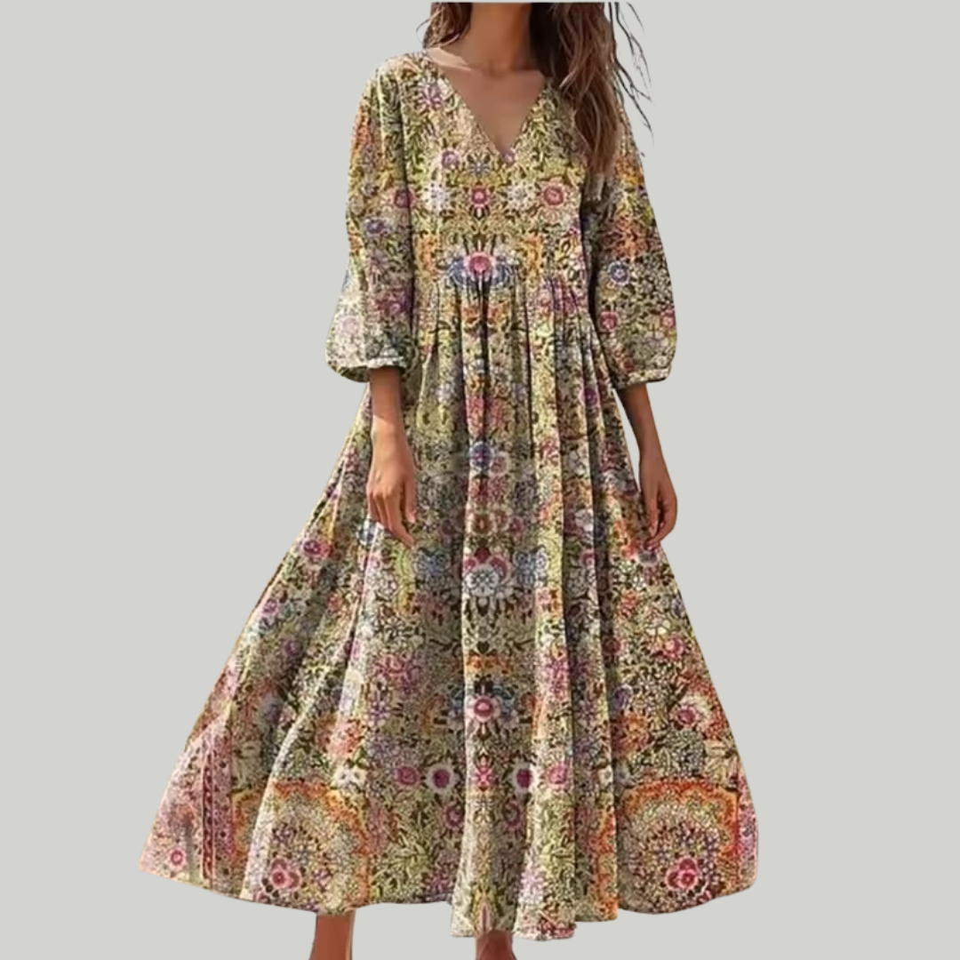Women's Summer A-Line Dress | Maxi