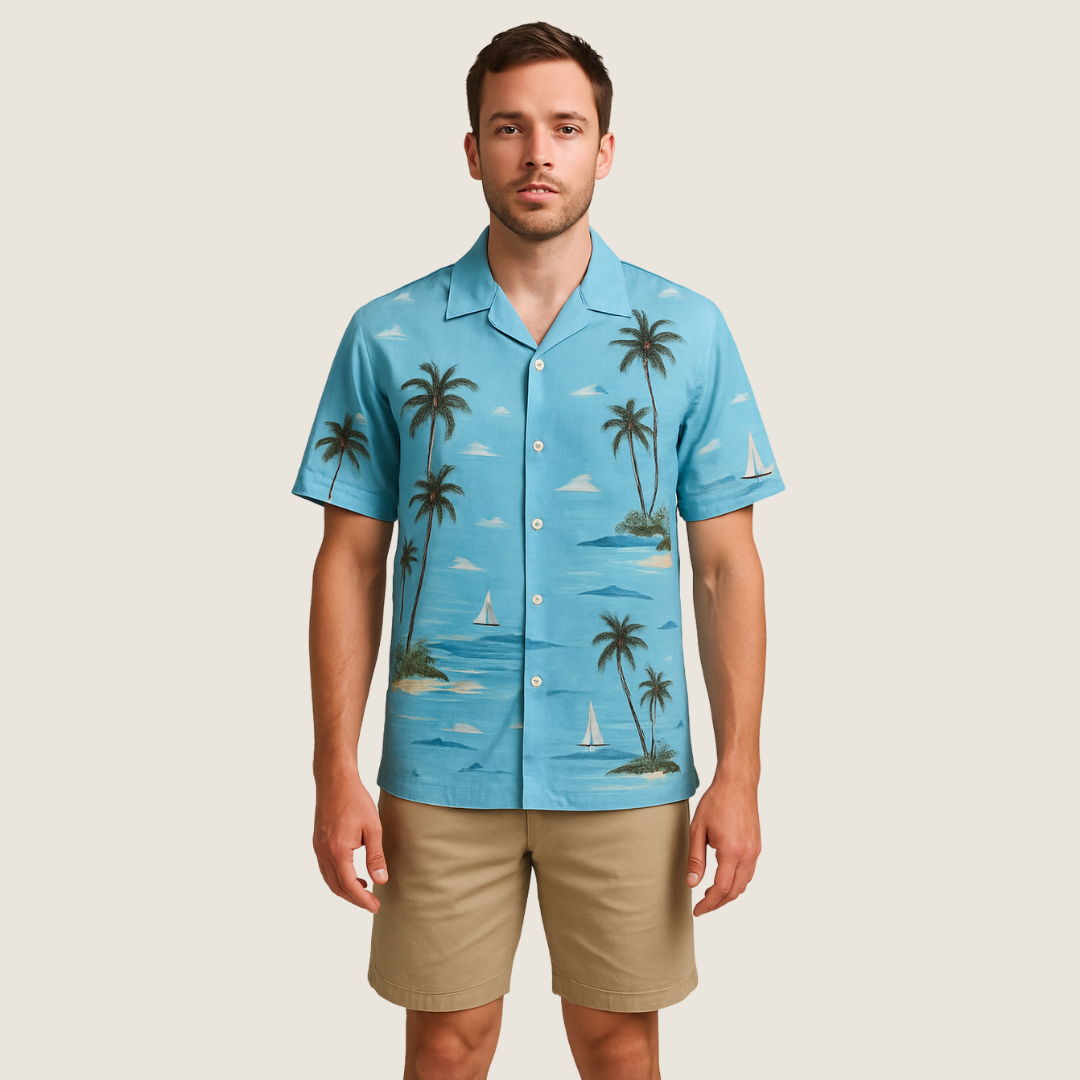 Men's Summer Beach Shirt | Short Sleeve