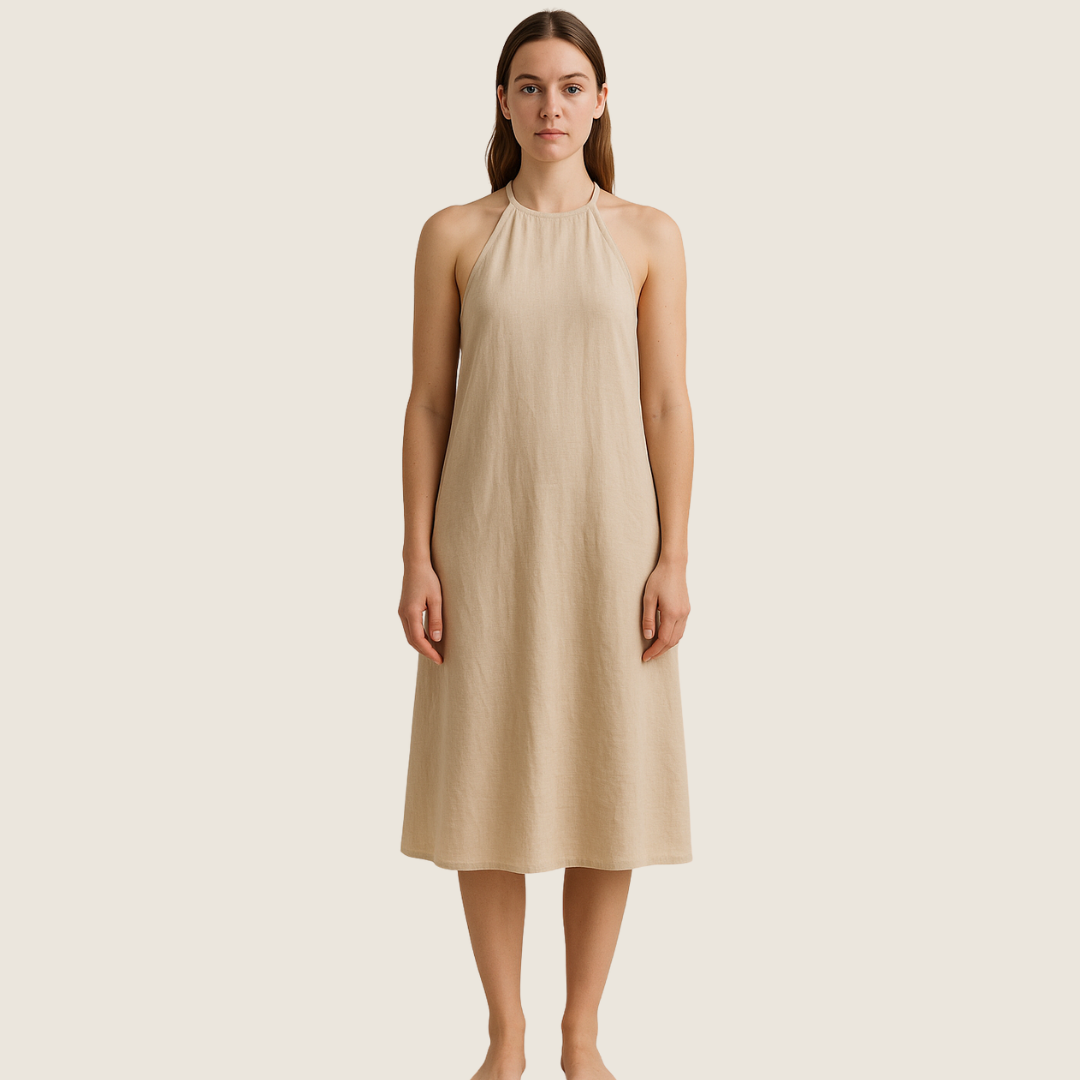 Women's Summer Midi Dress | Halter Neck