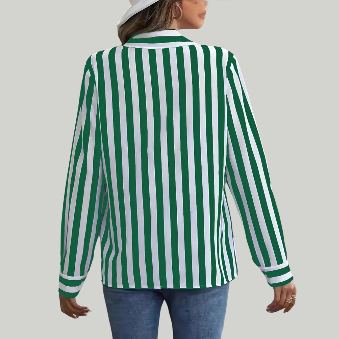 Women's Summer Stripped Shirt | Long Sleeve