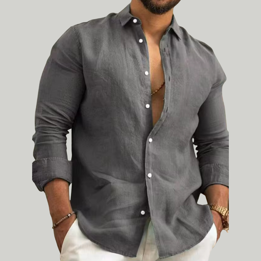 Men’s Summer Regular Fit Shirt | Long Sleeve