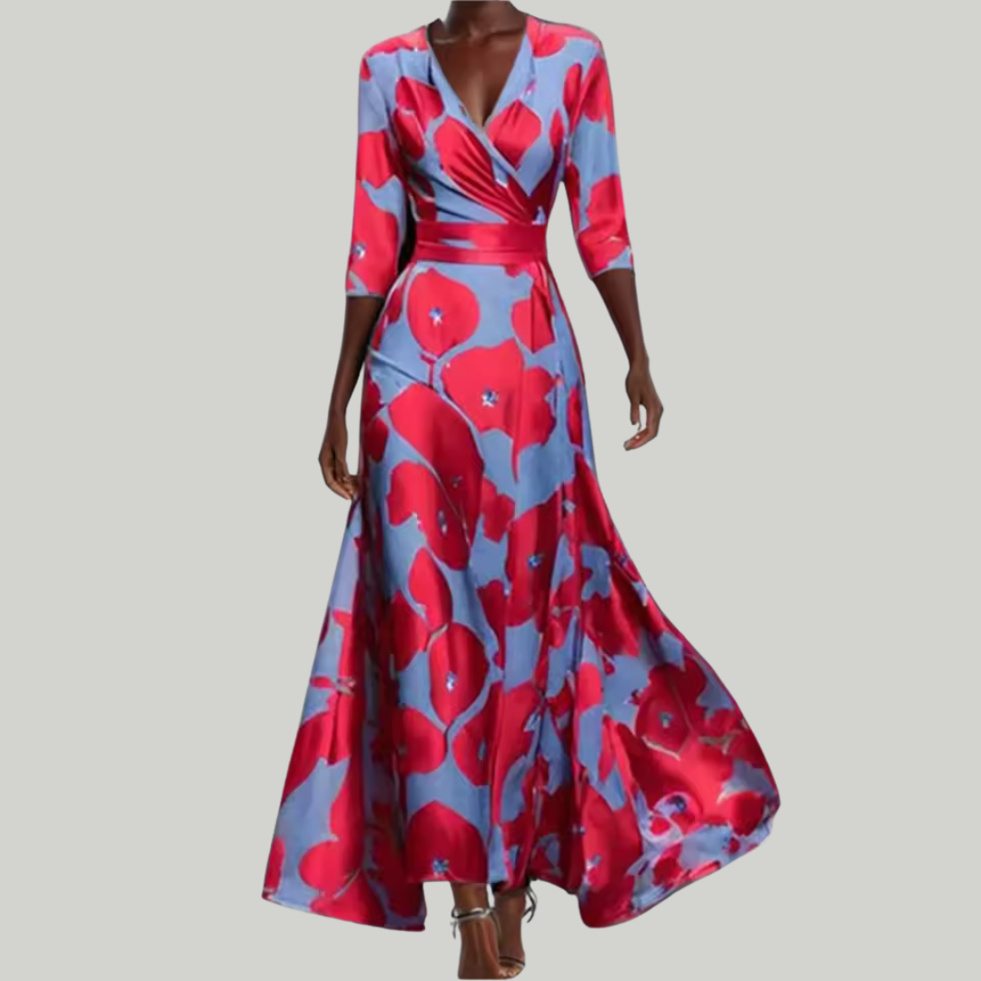 Women's Stunning Evening Floral Dress | Maxi