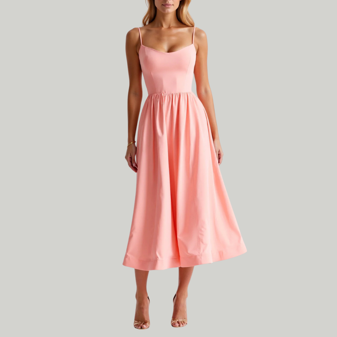 Women’s Flowing Summer Wedding Guest Dress | Midi